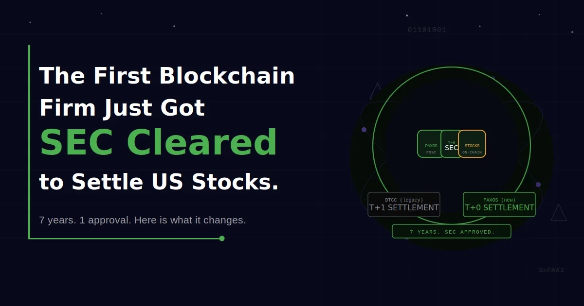 The SEC Just Approved the First Blockchain Competitor to the DTCC. Here Is What It Changes