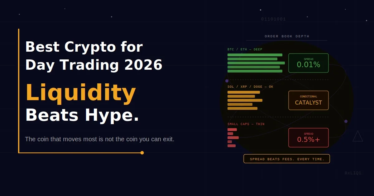 Best Crypto for Day Trading in 2026: Why Liquidity Beats Volatility