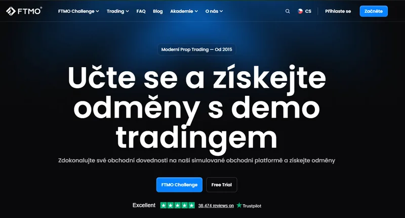 FTMO prop trading firms main page