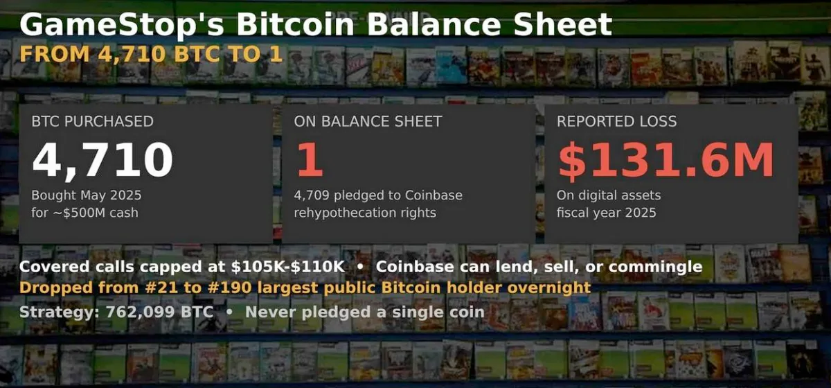 GameStop的比特币资产负债表