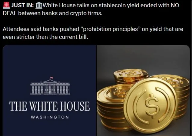 Coinbureau post talking about white house decision. Source: X.com